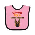 thumbnail image 1 of Inktastic German Shepherd Dog Lover Boys or Girls Baby Bib, 1 of 4