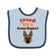 thumbnail image 1 of Inktastic German Shepherd Dog Lover Boys or Girls Baby Bib, 1 of 4