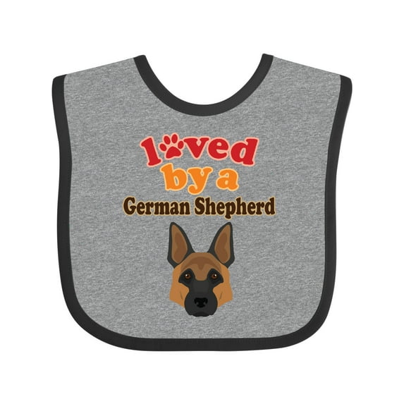 Inktastic German Shepherd Dog Lover Boys or Girls Baby Bib