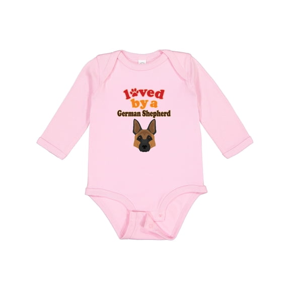Inktastic German Shepherd Dog Lover Boys or Girls Long Sleeve Baby Bodysuit