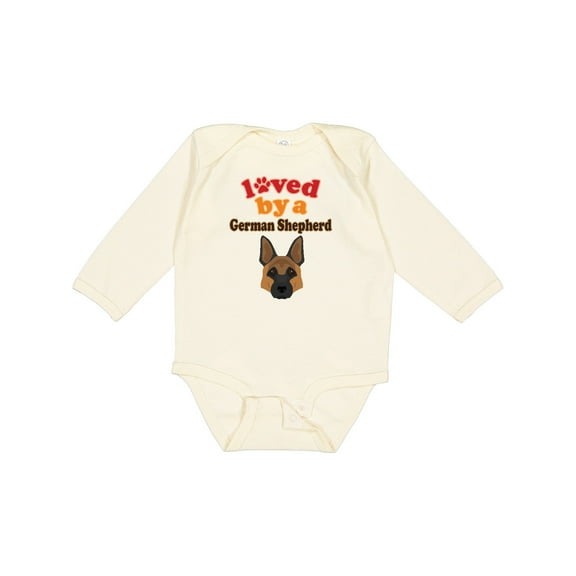 Inktastic German Shepherd Dog Lover Boys or Girls Long Sleeve Baby Bodysuit