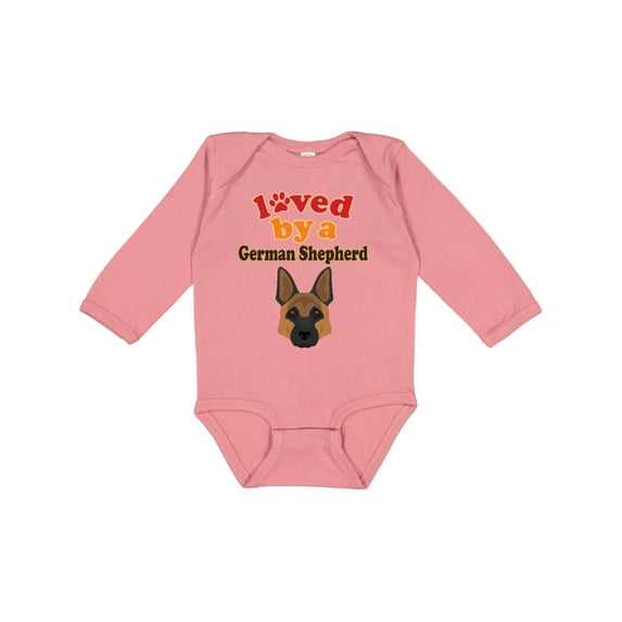 Inktastic German Shepherd Dog Lover Boys or Girls Long Sleeve Baby Bodysuit