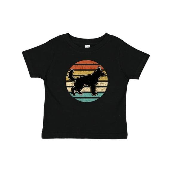 Inktastic German Shepherd Silhouette Vintage Retro Boys or Girls Baby T-Shirt