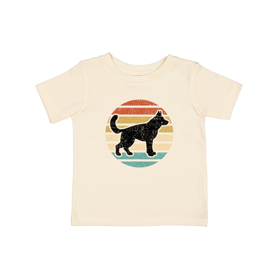 Inktastic German Shepherd Silhouette Vintage Retro Boys or Girls Baby T-Shirt