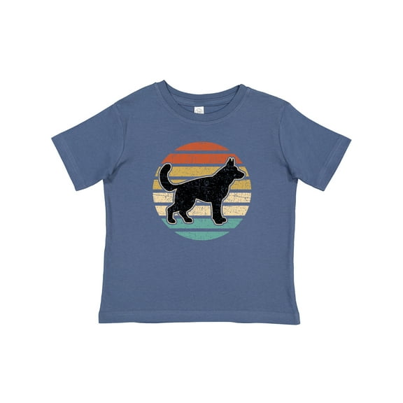 Inktastic German Shepherd Silhouette Vintage Retro Boys or Girls Baby T-Shirt