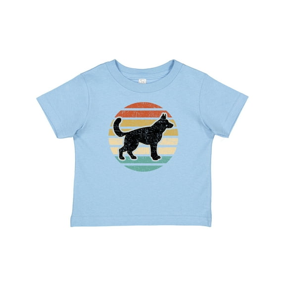 Inktastic German Shepherd Silhouette Vintage Retro Boys or Girls Baby T-Shirt