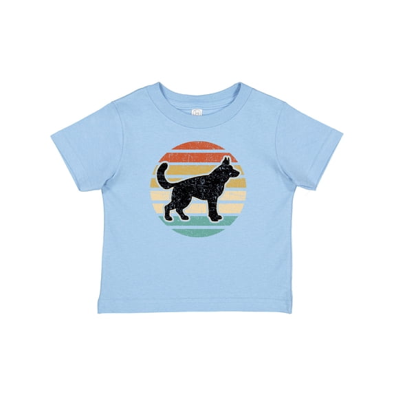Inktastic German Shepherd Silhouette Vintage Retro Boys or Girls Baby T-Shirt