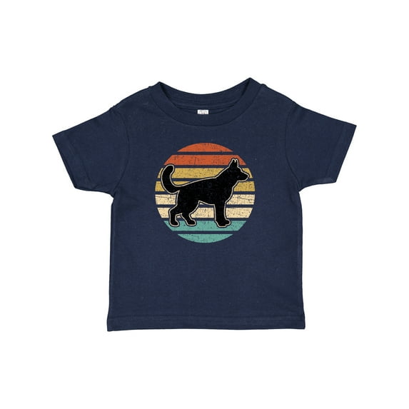 Inktastic German Shepherd Silhouette Vintage Retro Boys or Girls Baby T-Shirt