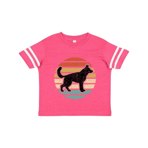 Inktastic German Shepherd Silhouette Vintage Retro Boys or Girls Toddler T-Shirt