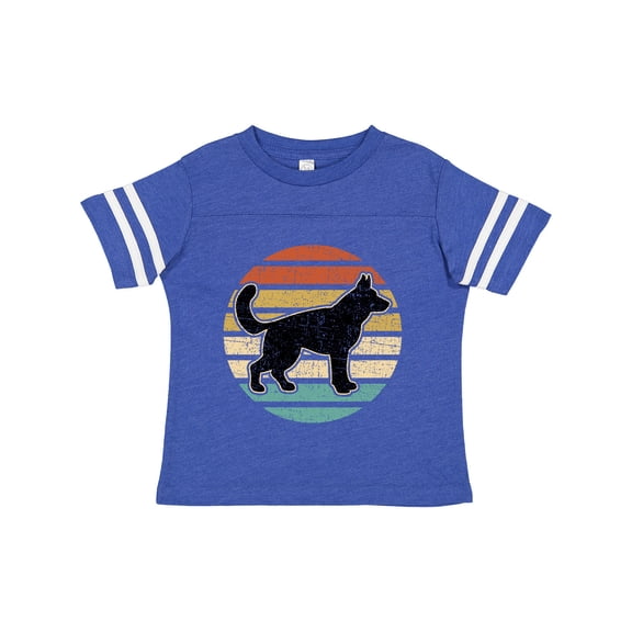 Inktastic German Shepherd Silhouette Vintage Retro Boys or Girls Toddler T-Shirt