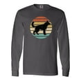 thumbnail image 1 of Inktastic German Shepherd Silhouette Vintage Retro Long Sleeve T-Shirt, 1 of 5