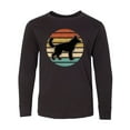 thumbnail image 1 of Inktastic German Shepherd Silhouette Vintage Retro Long Sleeve Youth T-Shirt, 1 of 5