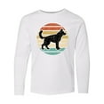 thumbnail image 1 of Inktastic German Shepherd Silhouette Vintage Retro Long Sleeve Youth T-Shirt, 1 of 5
