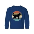 thumbnail image 1 of Inktastic German Shepherd Silhouette Vintage Retro Long Sleeve Youth T-Shirt, 1 of 5