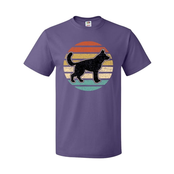 Inktastic German Shepherd Silhouette Vintage Retro T-Shirt