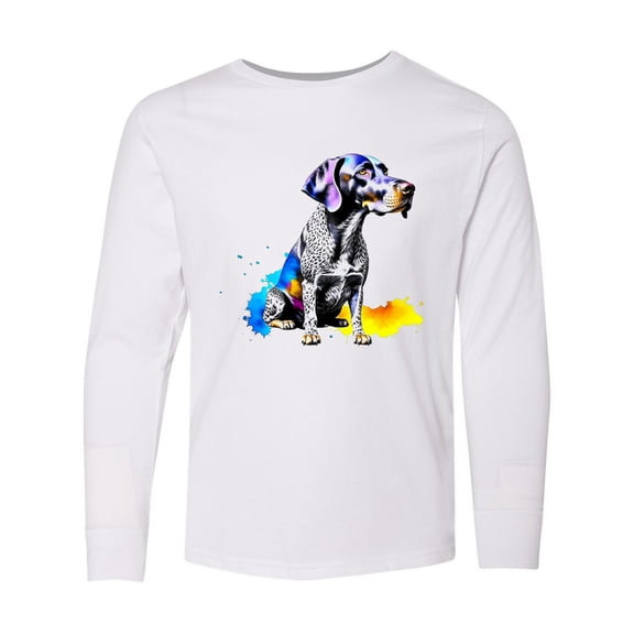 Inktastic German Shorthaired Pointer Gsp Dog Long Sleeve Youth T-Shirt
