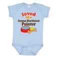 thumbnail image 1 of Inktastic German Shorthaired Pointer Loved By A (Dog Breed Boys or Girls Baby Bodysuit, 1 of 5