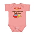 thumbnail image 1 of Inktastic German Shorthaired Pointer Loved By A (Dog Breed Boys or Girls Baby Bodysuit, 1 of 5