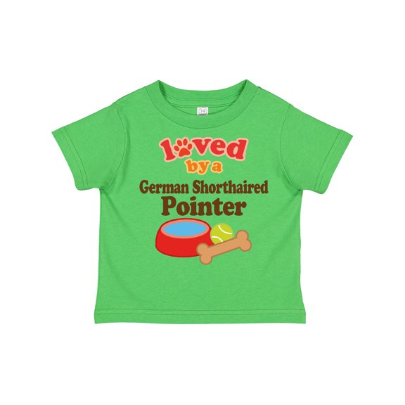 Inktastic German Shorthaired Pointer Loved by Boys or Girls Toddler T-Shirt