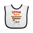 thumbnail image 1 of Inktastic German Shorthaired Pointer Owner Girls Baby Bib, 1 of 4