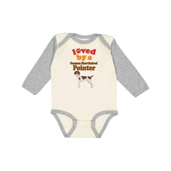 Inktastic German Shorthaired Pointer Owner Girls Long Sleeve Baby Bodysuit