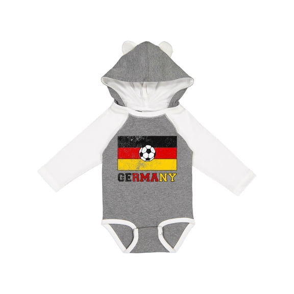 Inktastic German Soccer Boys or Girls Long Sleeve Baby Bodysuit