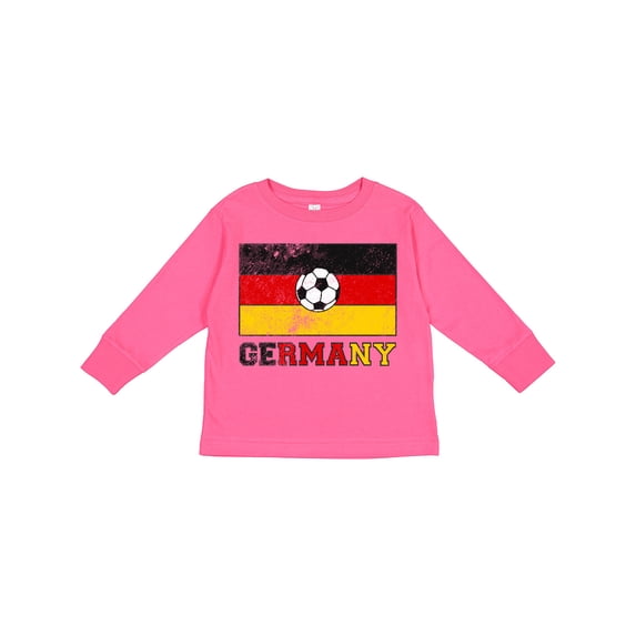 Inktastic German Soccer Boys or Girls Long Sleeve Toddler T-Shirt