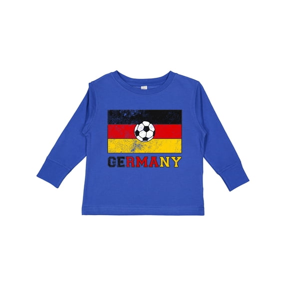 Inktastic German Soccer Boys or Girls Long Sleeve Toddler T-Shirt