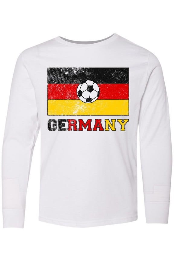 German Soccer Long Sleeve Youth T-Shirt
