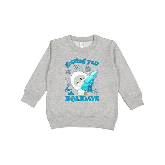 Inktastic Getting Yeti for the Holidays Toddler Sweatshirt