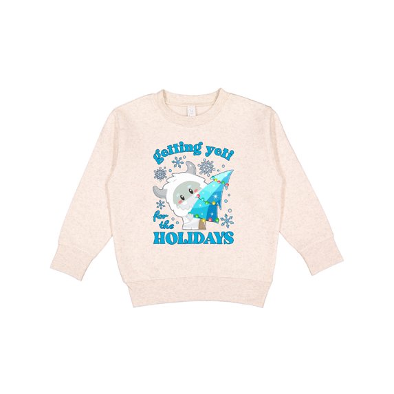 Inktastic Getting Yeti for the Holidays Toddler Sweatshirt