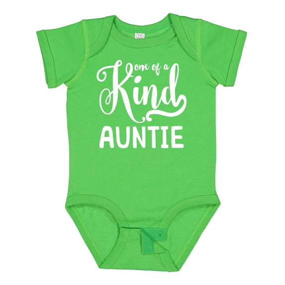 Inktastic Gift for Aunts | One of a Kind Auntie (white) Girls Baby Bodysuit