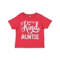 thumbnail image 1 of Inktastic Gift for Aunts | One of a Kind Auntie (white) Girls Toddler T-Shirt, 1 of 5
