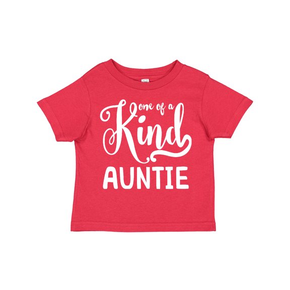 Inktastic Gift for Aunts | One of a Kind Auntie (white) Girls Toddler T-Shirt