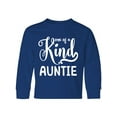 thumbnail image 1 of Inktastic Gift for Aunts | One of a Kind Auntie (white) Long Sleeve Youth T-Shirt, 1 of 5