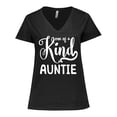 thumbnail image 1 of Inktastic Gift for Aunts | One of a Kind Auntie (white) Women's Plus Size V-Neck T-Shirt, 1 of 5