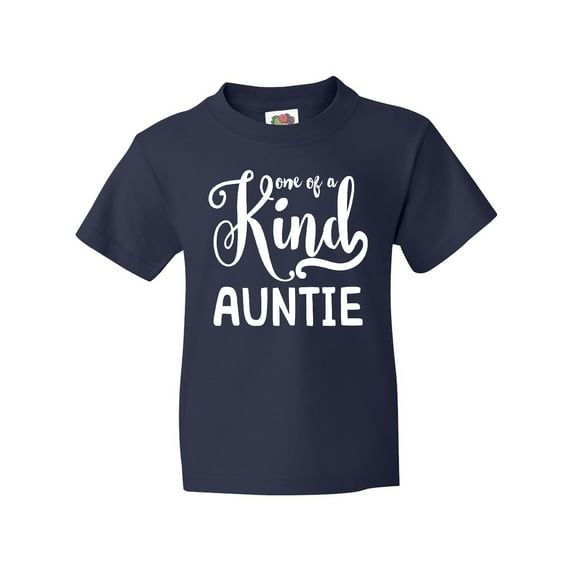 Inktastic Gift for Aunts | One of a Kind Auntie (white) Youth T-Shirt