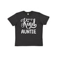 thumbnail image 1 of Inktastic Gift for Aunts | One of a Kind Auntie (white) Youth T-Shirt, 1 of 5