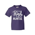 thumbnail image 1 of Inktastic Gift for Aunts | One of a Kind Auntie (white) Youth T-Shirt, 1 of 5