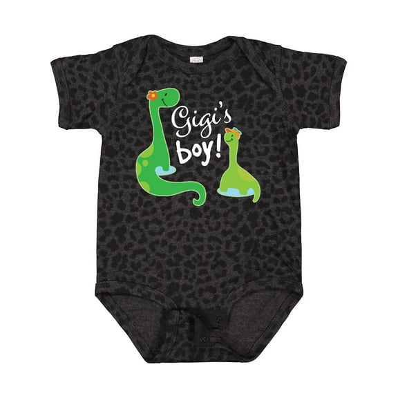 Inktastic Gigi Boy Grandson Dinosaur Boys Baby Bodysuit