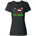thumbnail image 1 of Inktastic Gigi Claus with Christmas Santa Hat and Snowflakes Women's T-Shirt, 1 of 5