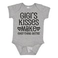 thumbnail image 1 of Inktastic Gigi Kisses Make Everything Better Boys or Girls Baby Bodysuit, 1 of 5