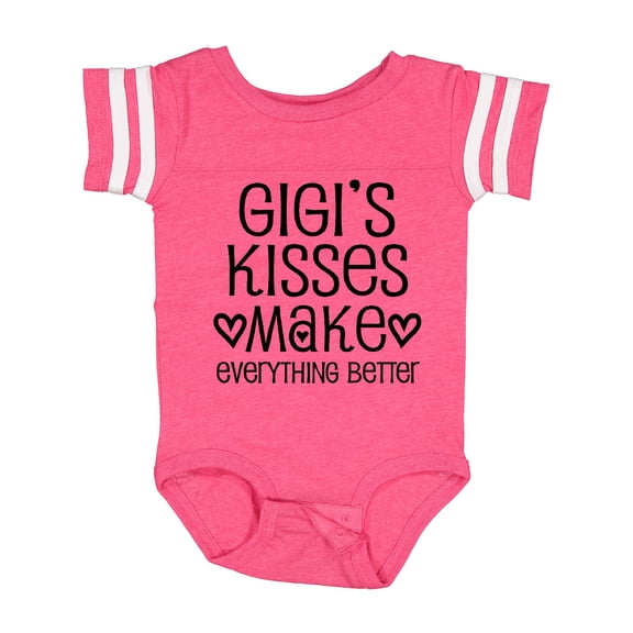Inktastic Gigi Kisses Make Everything Better Boys or Girls Baby Bodysuit