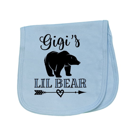 Inktastic Gigi Lil Bear Grandson Baby Burp Cloth