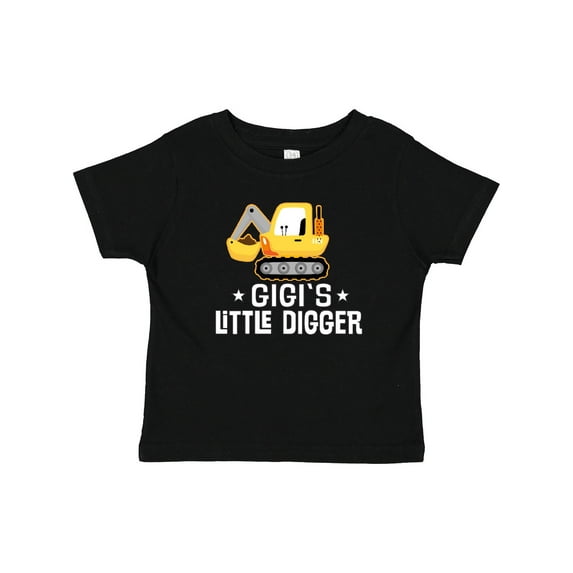 Inktastic Gigi Little Digger Construction Truck Boys Baby T-Shirt
