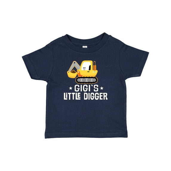 Inktastic Gigi Little Digger Construction Truck Boys Baby T-Shirt