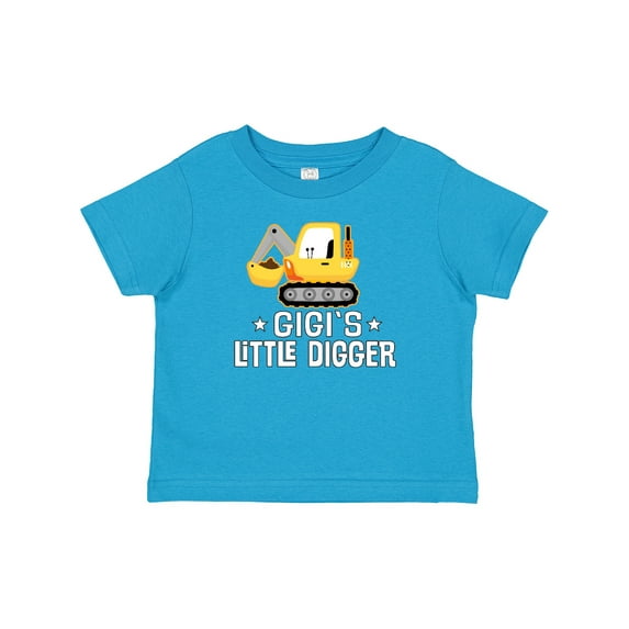 Inktastic Gigi Little Digger Construction Truck Boys Baby T-Shirt
