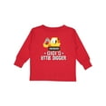 thumbnail image 1 of Inktastic Gigi Little Digger Construction Truck Boys Long Sleeve Toddler T-Shirt, 1 of 5