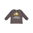thumbnail image 1 of Inktastic Gigi Little Digger Construction Truck Boys Long Sleeve Toddler T-Shirt, 1 of 5