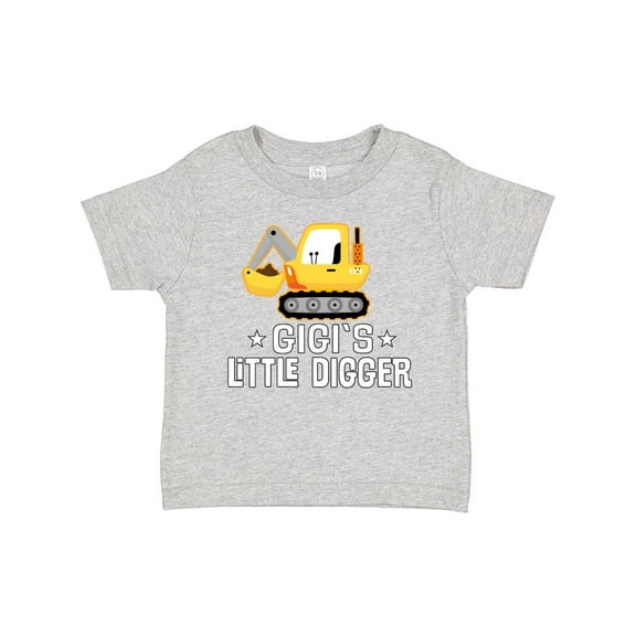 Inktastic Gigi Little Digger Construction Truck Boys Toddler T-Shirt